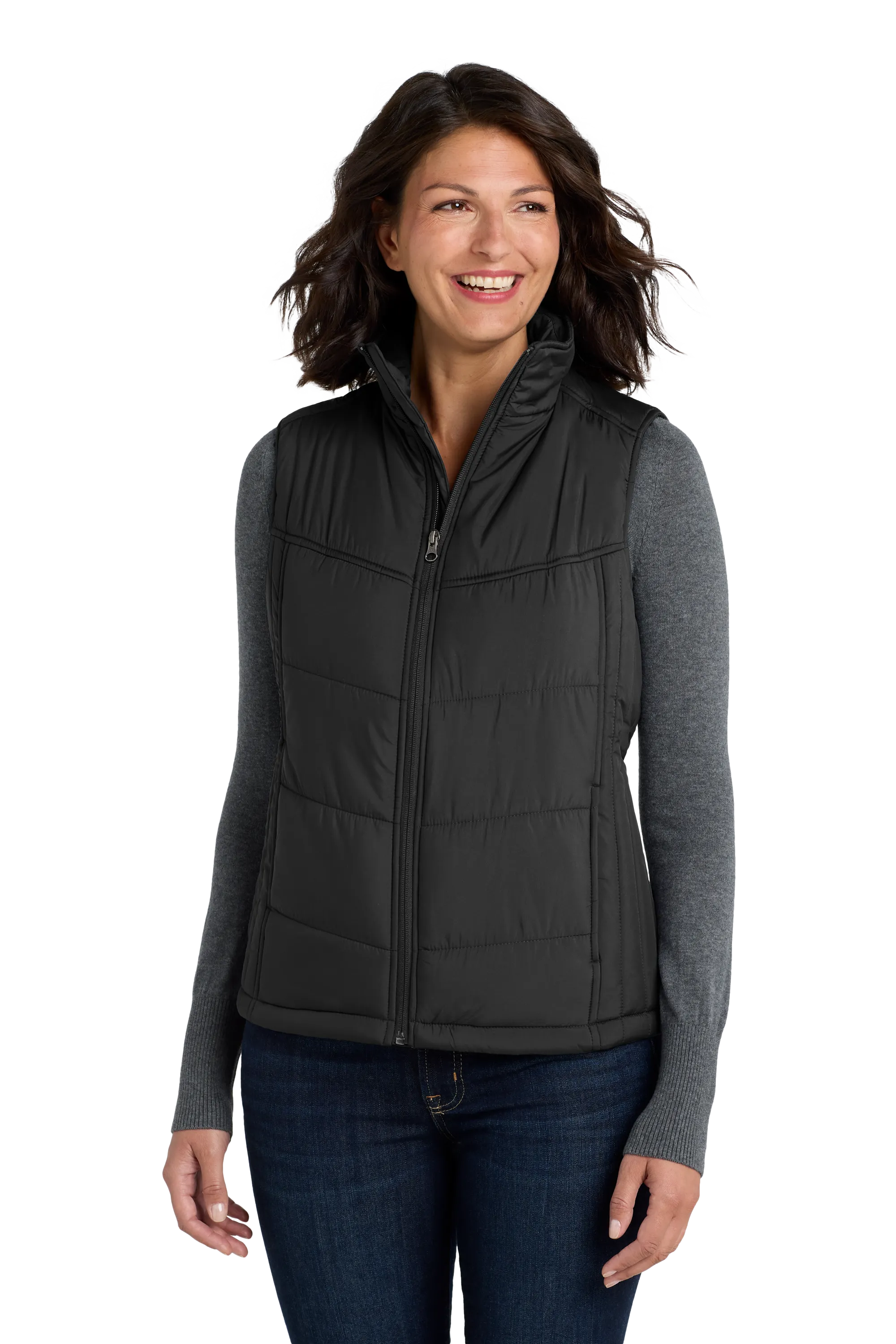 Port Authority® Women's Puffy Vest - Black