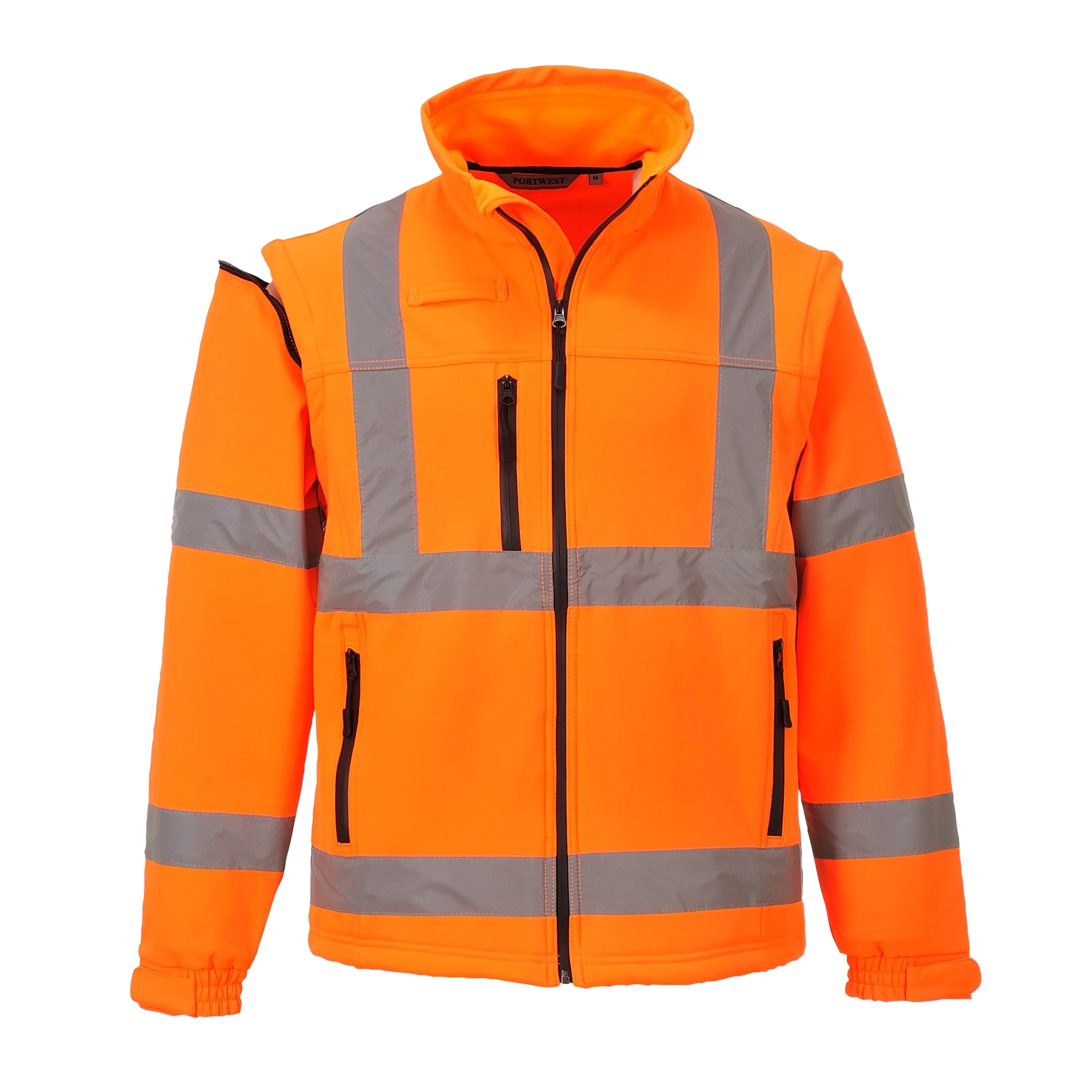 PORTWEST® Hi Vis Soft Shell Windbreaker Jacket - Waterproof - ANSI Class 3 - US428