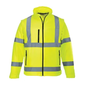 PORTWEST® Hi Vis Soft Shell Windbreaker Jacket - Waterproof - ANSI Class 3 - US428