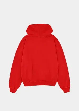 Premium Blank Oversized Red Hoodie