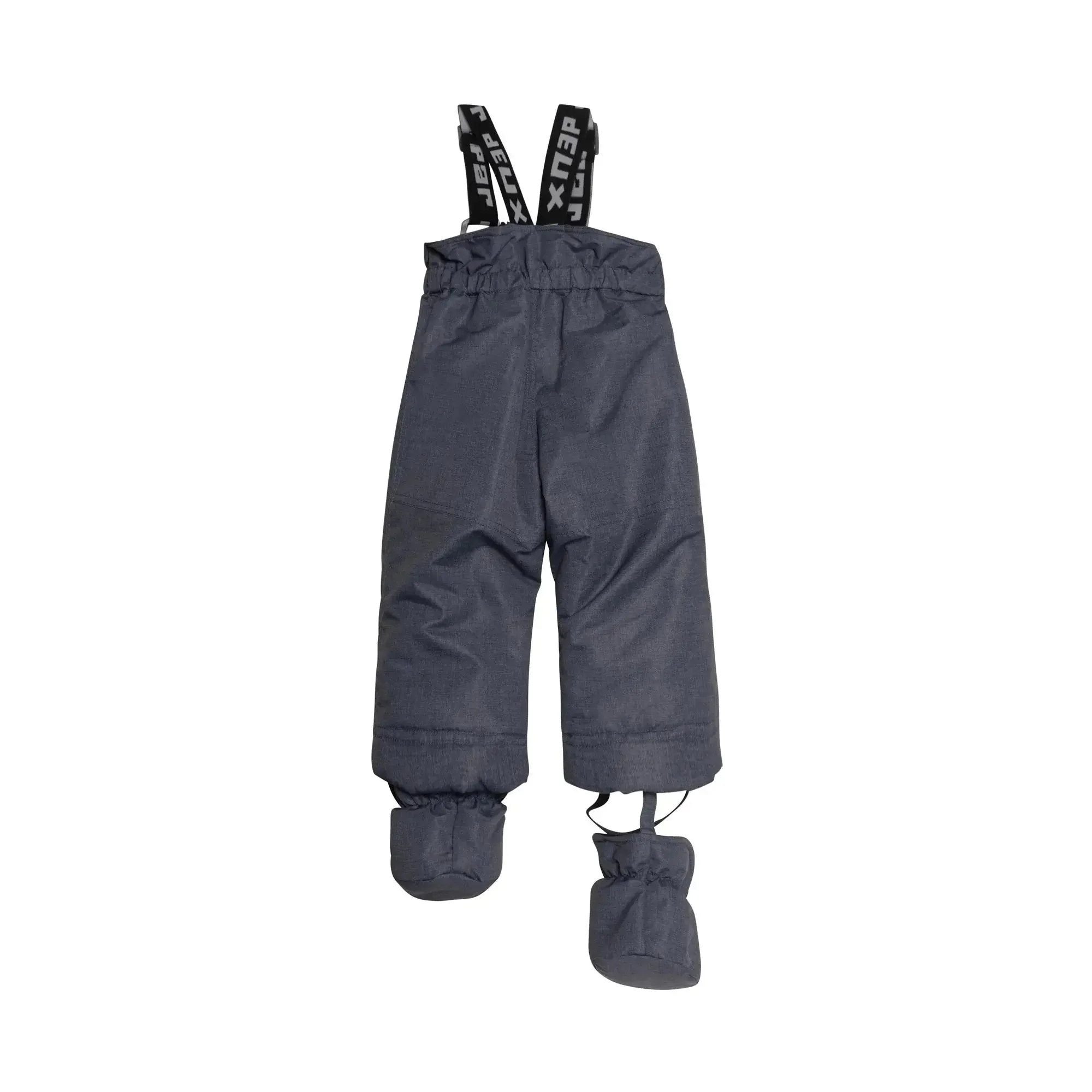 Printed Little Dogs Two Piece Boys Snowsuit Grey And Yellow | DEUX PAR DEUX