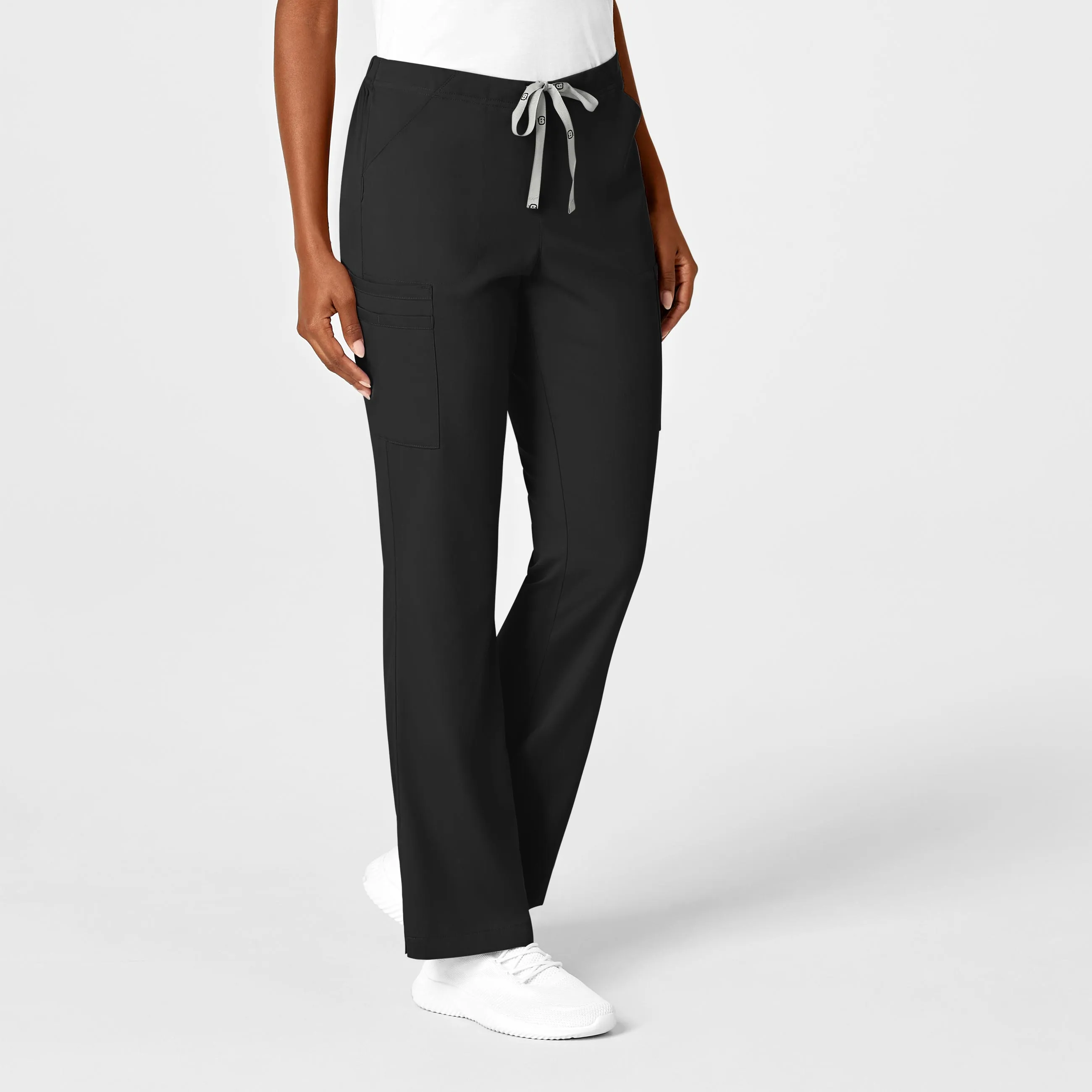 PRO Women's Moderate Flare Leg Scrub Pant - Black