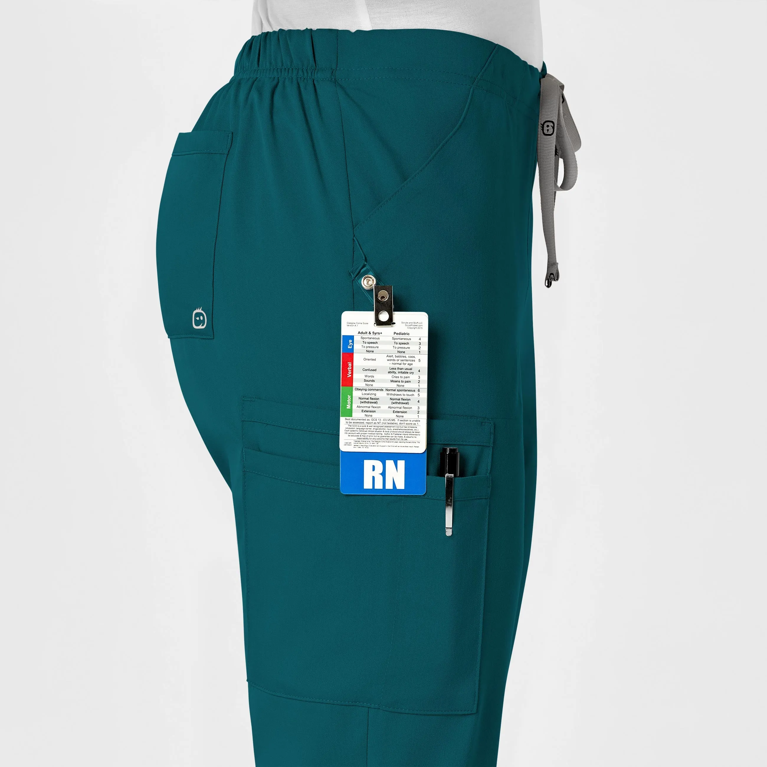 PRO Women's Moderate Flare Leg Scrub Pant - Caribbean