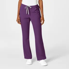 PRO Women's Moderate Flare Leg Scrub Pant - Eggplant