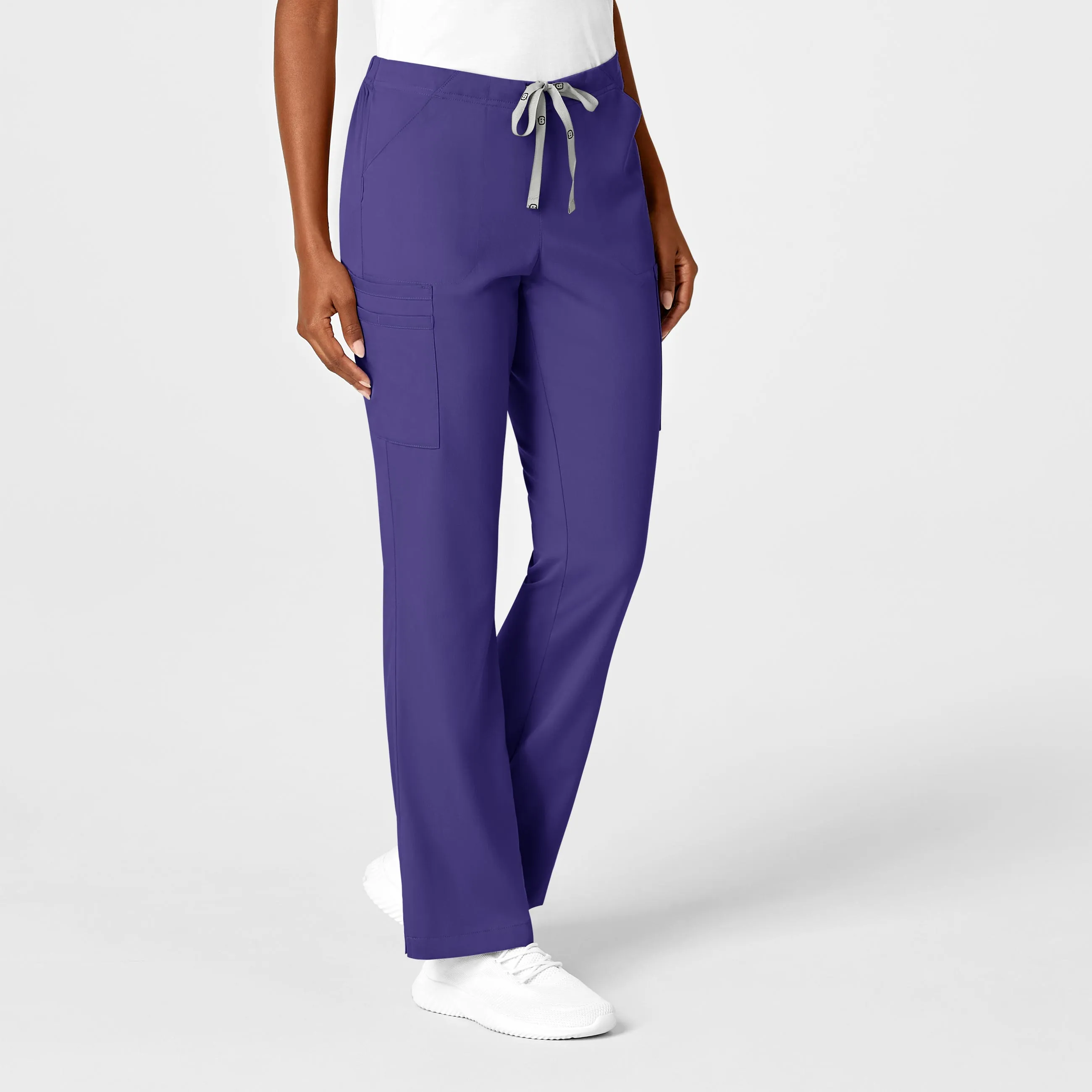 PRO Women's Moderate Flare Leg Scrub Pant - Grape