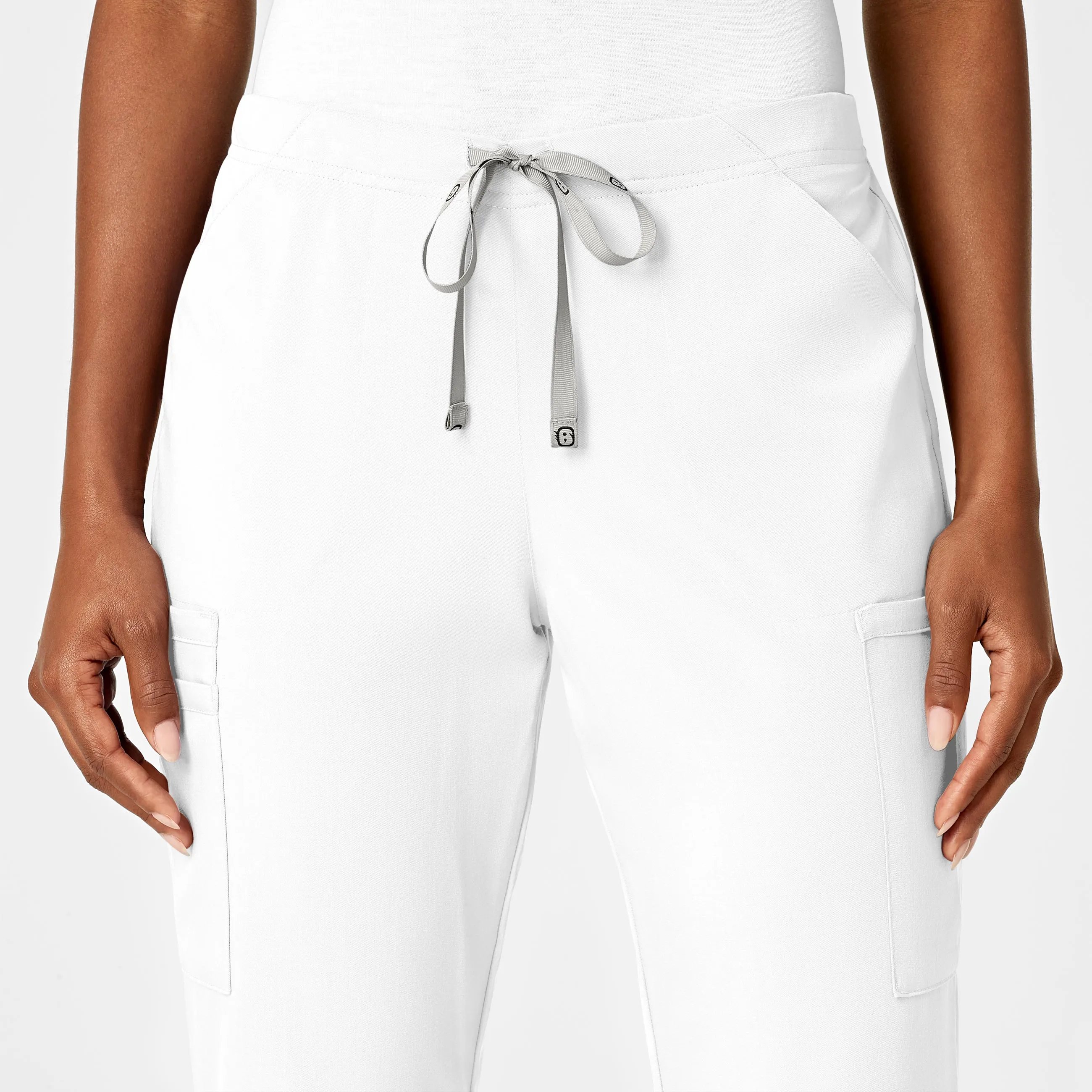 PRO Women's Moderate Flare Leg Scrub Pant - White