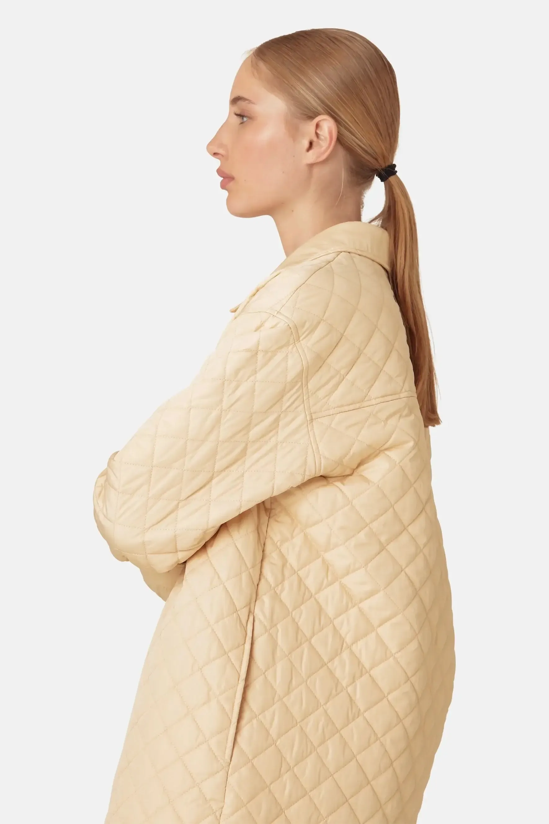 QUILT JACKET BEIGE