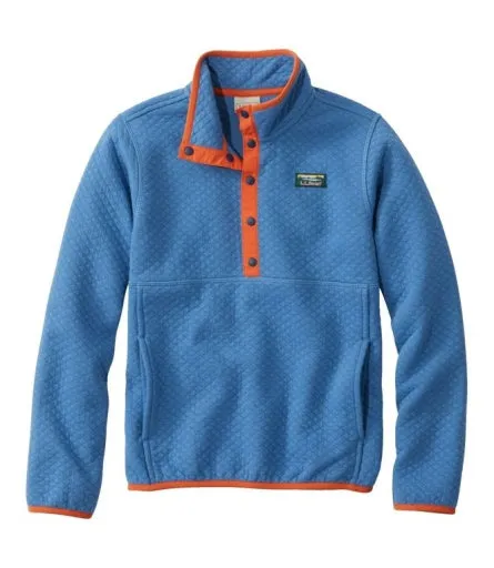 Quilted Snap Quarter Pullover Solid Little Kids'