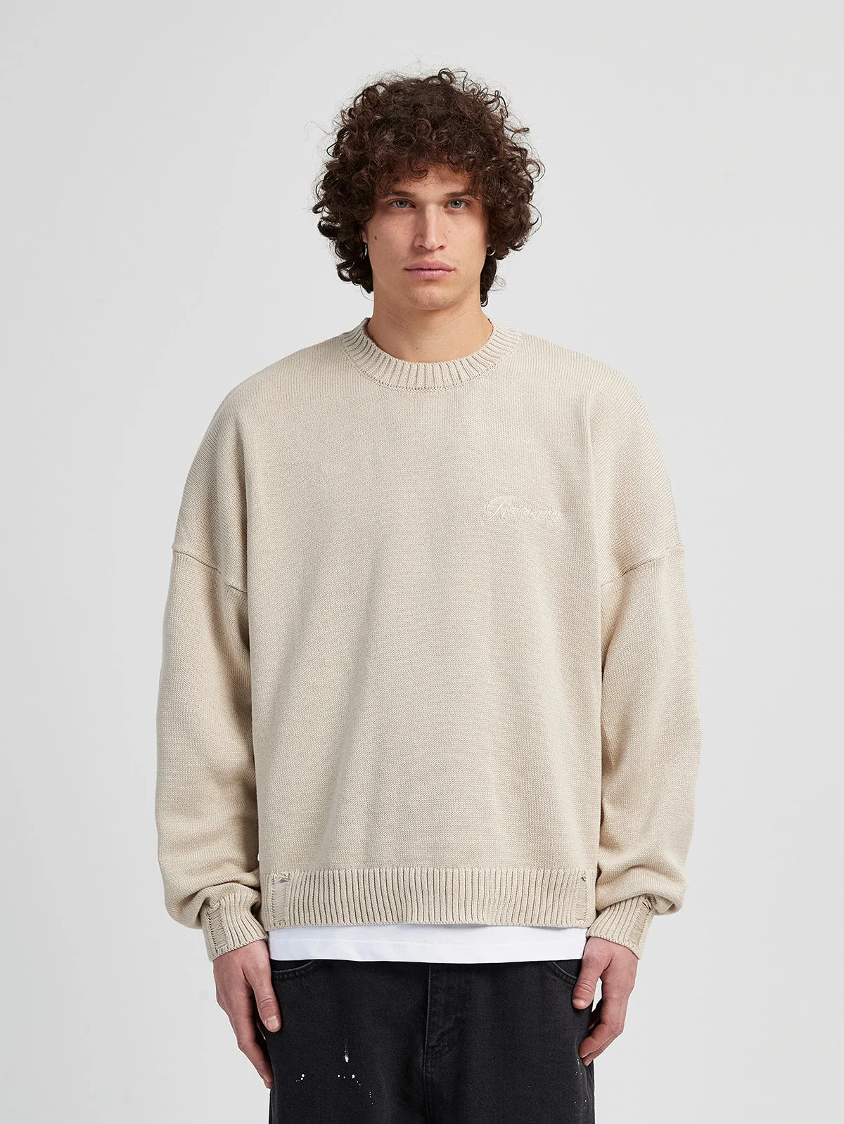 RETERNITY KNIT SWEATER - TAUPE