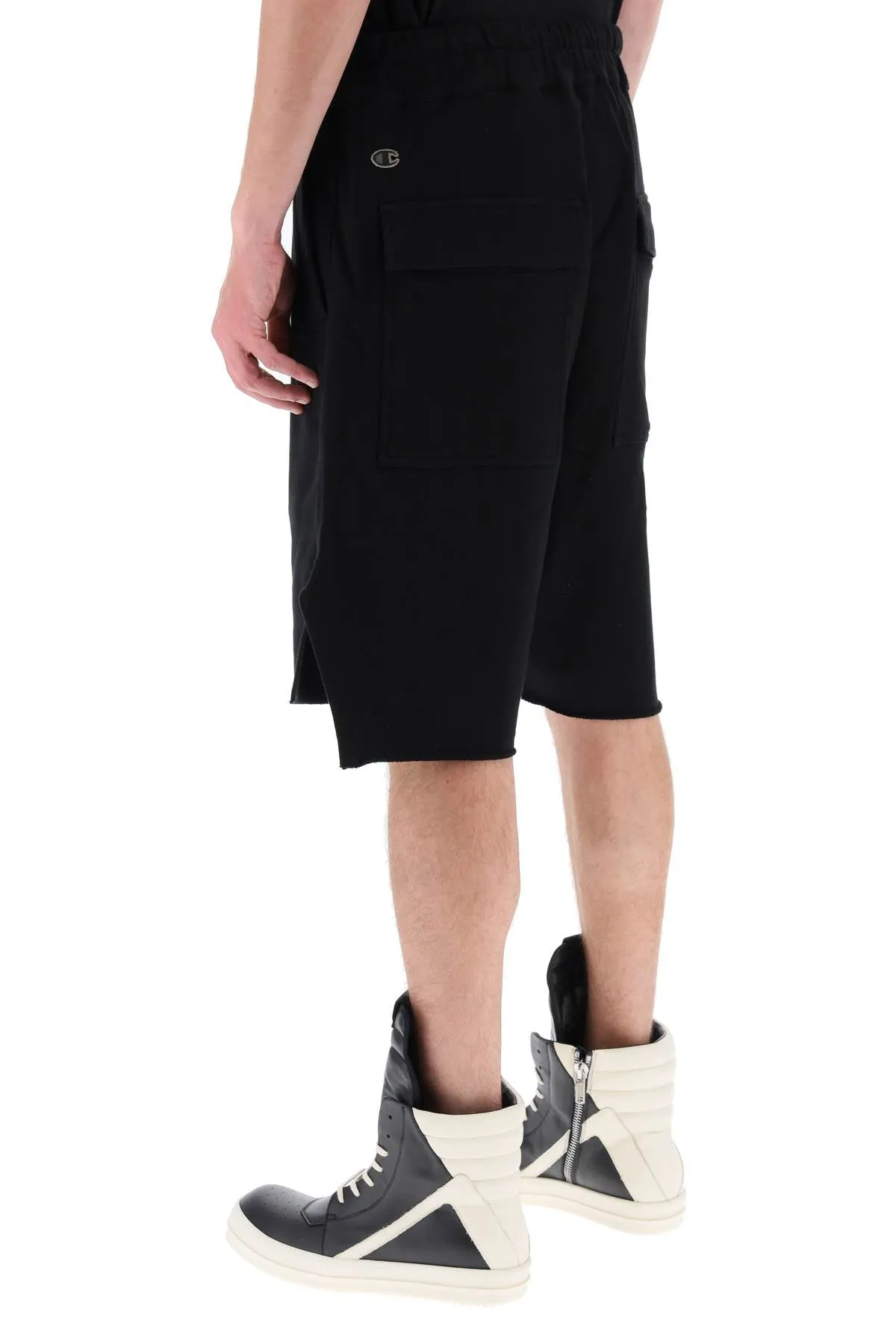 Rick owens beveled pods shorts x champion