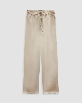 RISAS SILK TROUSERS IN PEARL