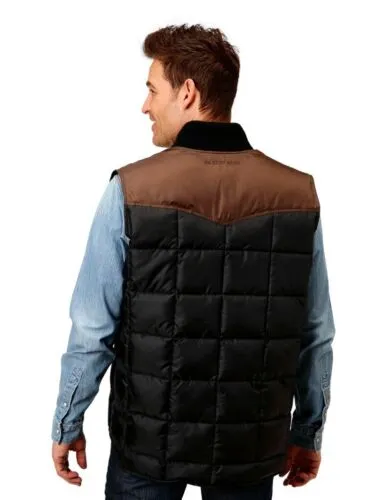 Roper Quilted Vest Black