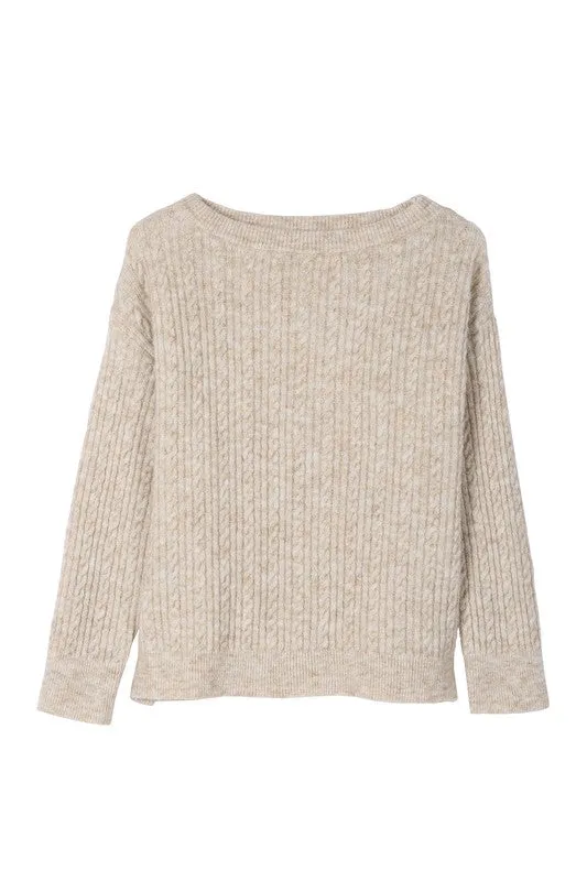 Rozlin Oversize cable sweater