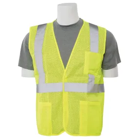 S362P Class 2 Economy Mesh Safety Vest with Pockets 1pc