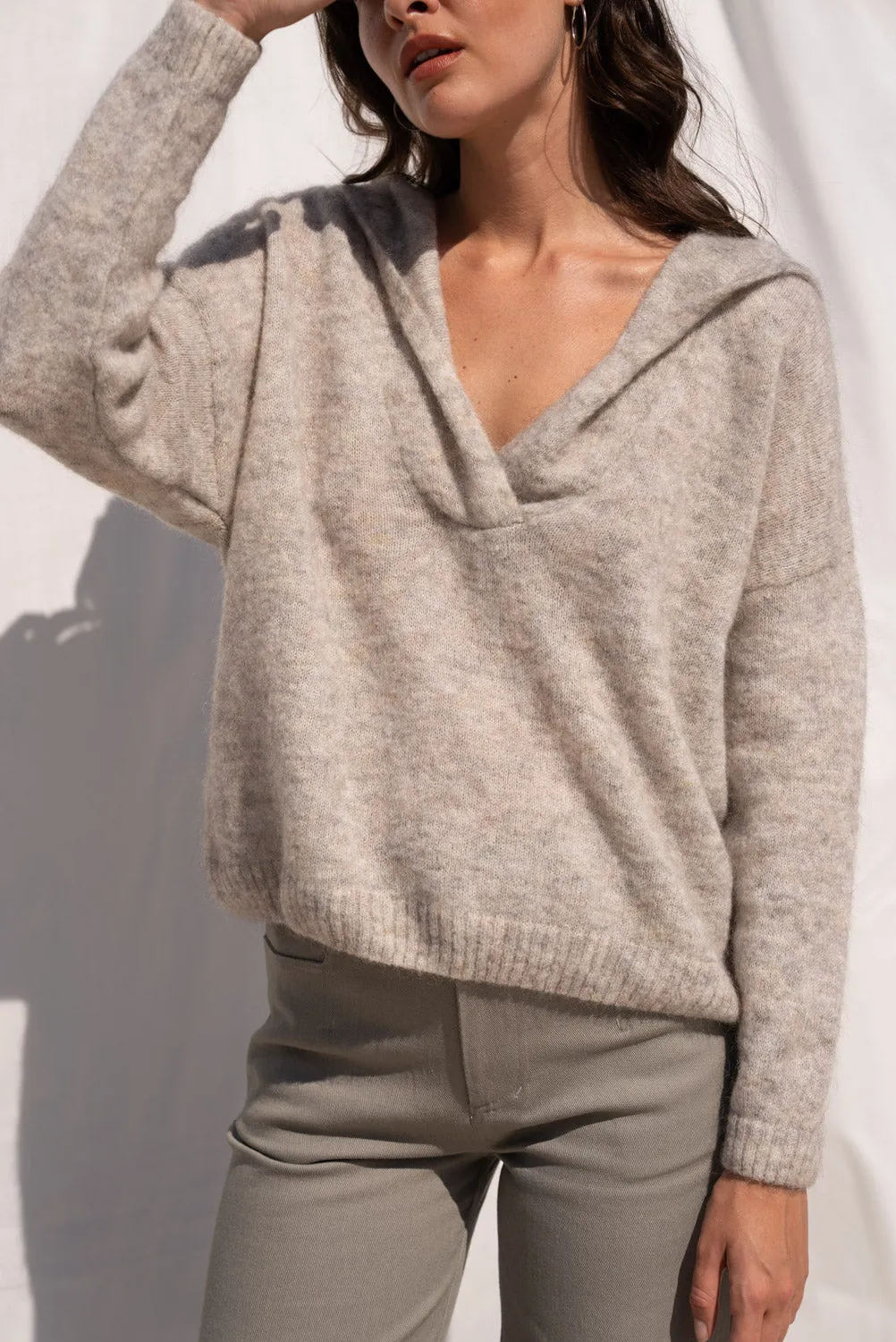 Sand Grey Bazal Hoodie