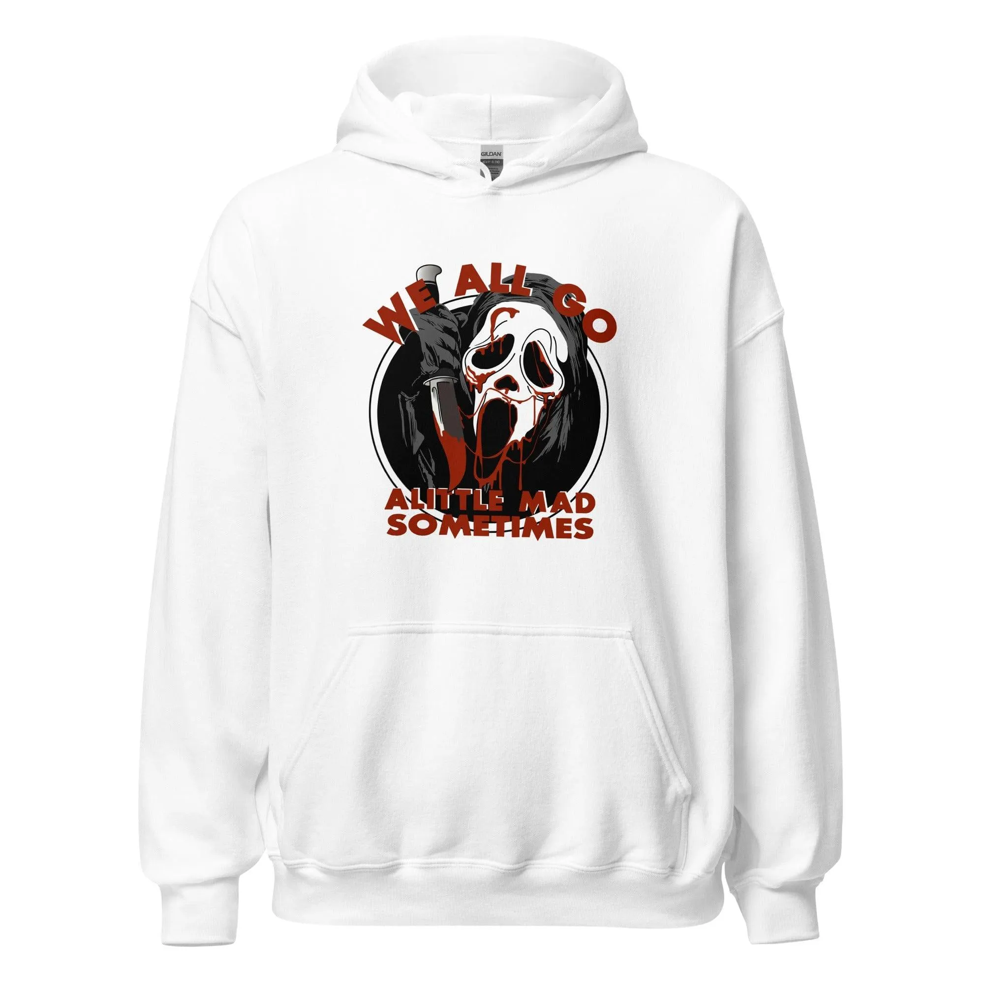 Scream Hoodie Ghost Face DTG Printed Blended CottonPremium Pullover