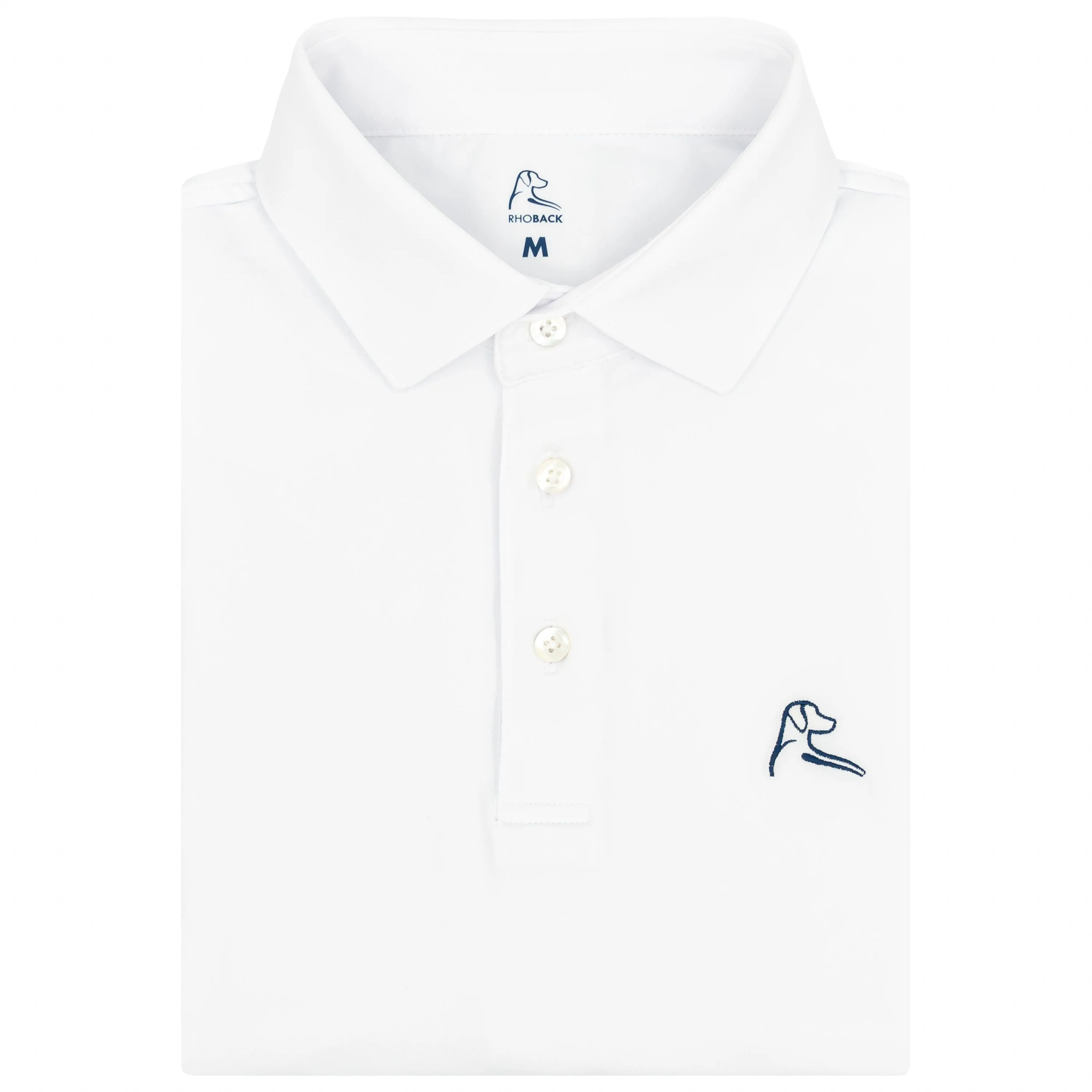 Solid - USA | Performance Polo | Solid - White