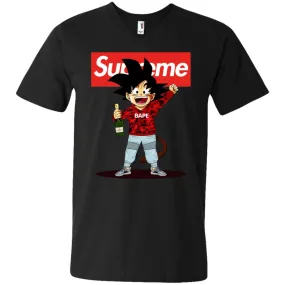 Supreme Songoku T-shirt Men V-Neck T-Shirt