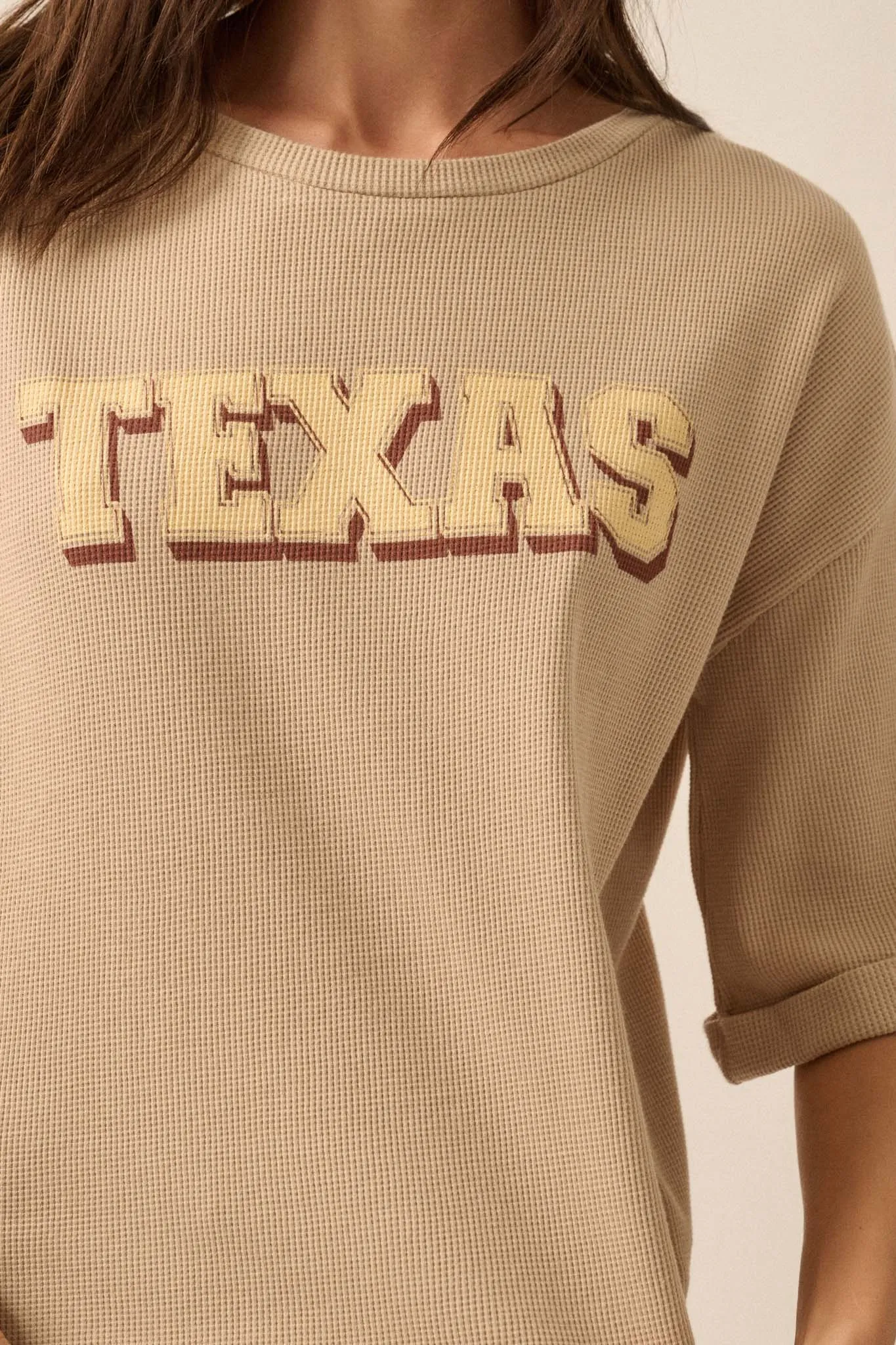 Texas Toasty Thermal Half-Sleeve Graphic Tee