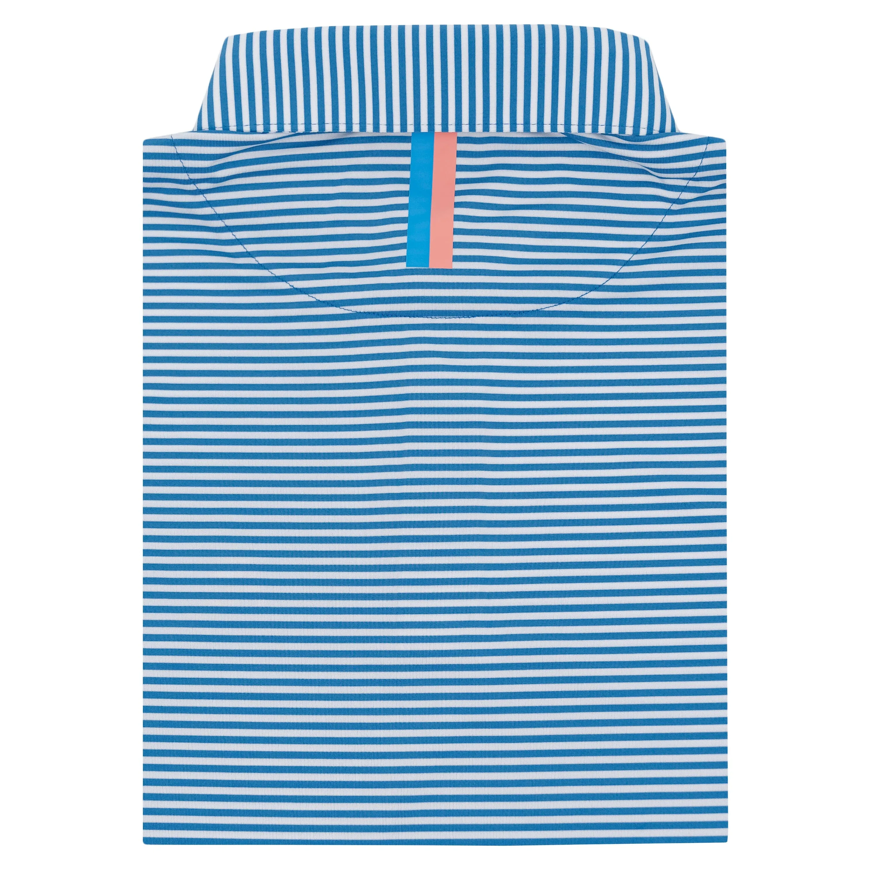 The Birdie Stripe | Performance Polo | The Birdie Stripe - Birdie Blue/White