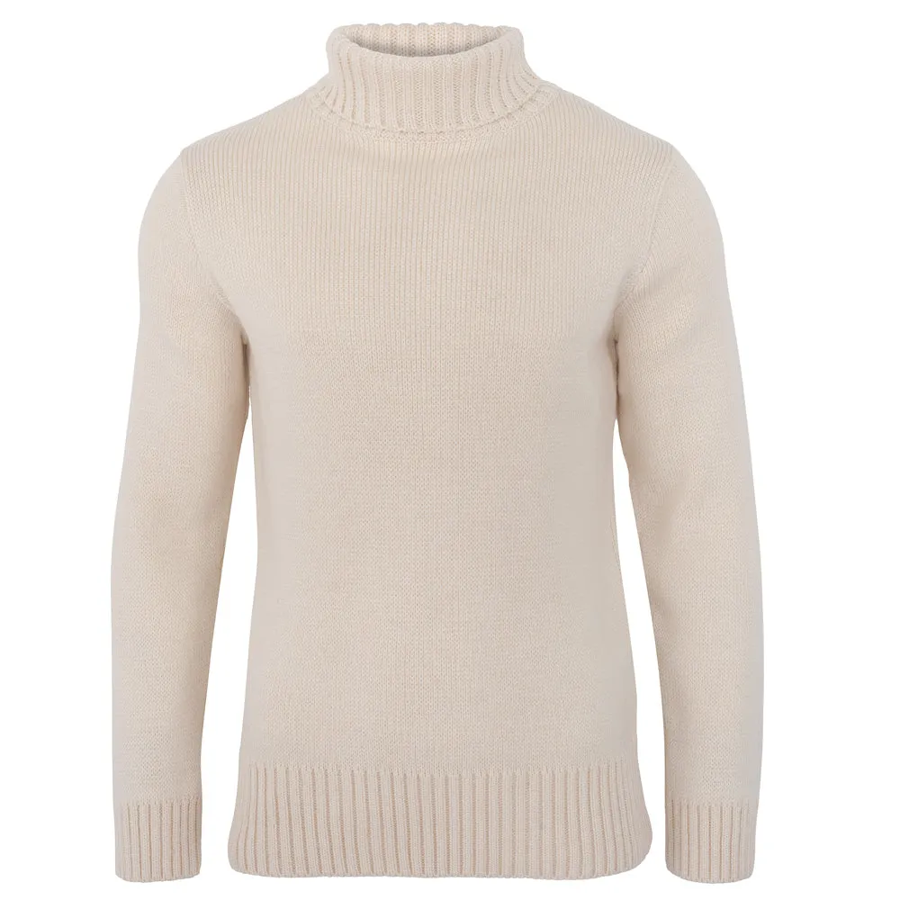 The Fitted Submariner - Roll Neck Merino Wool Jumper