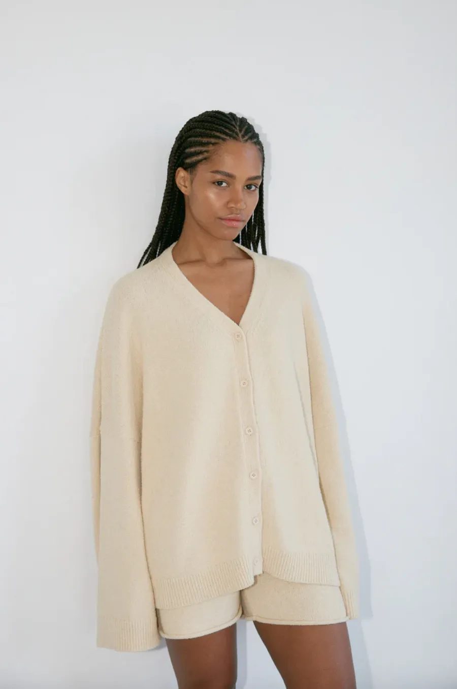 The Knit Cardigan, Cream