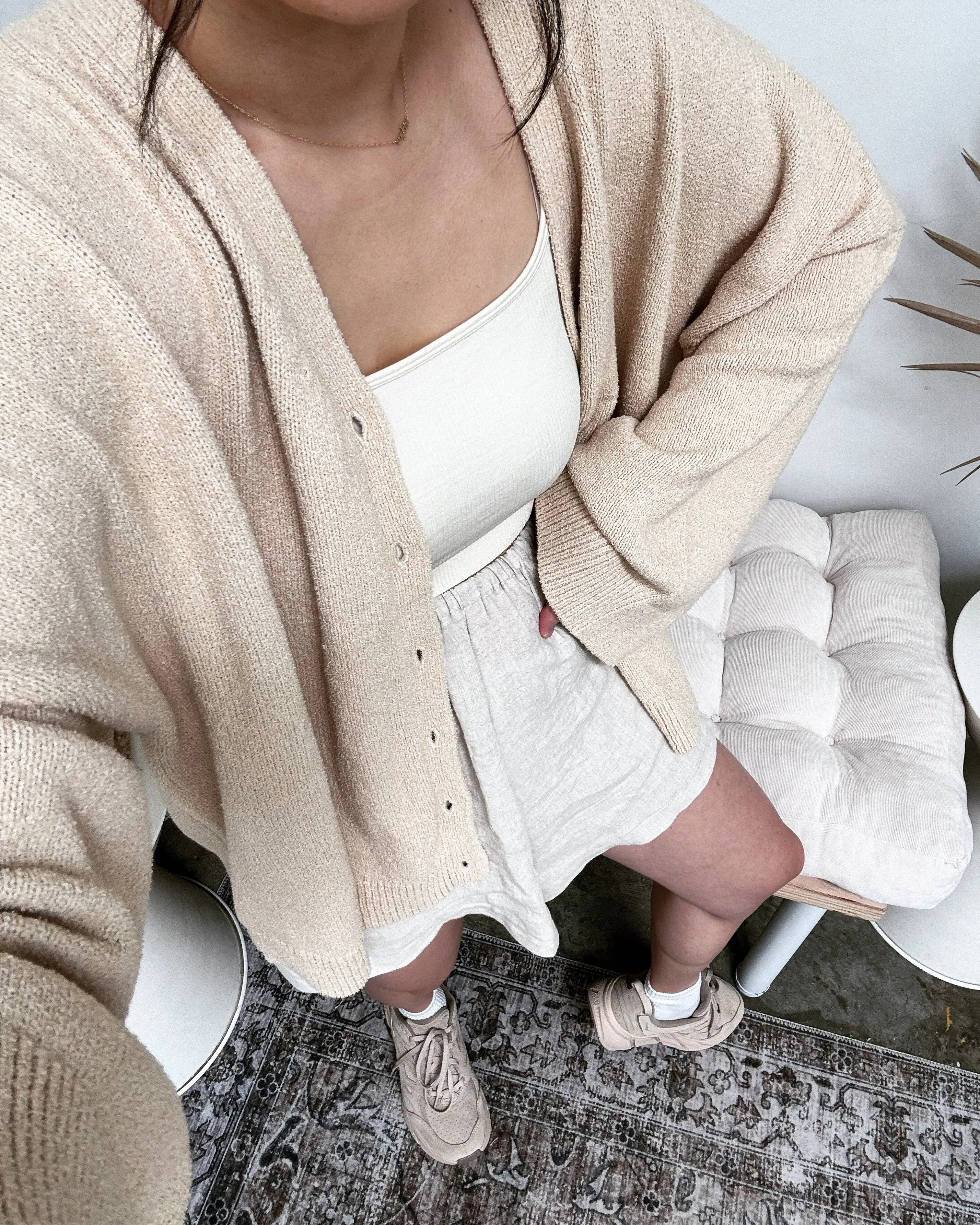 The Knit Cardigan, Cream