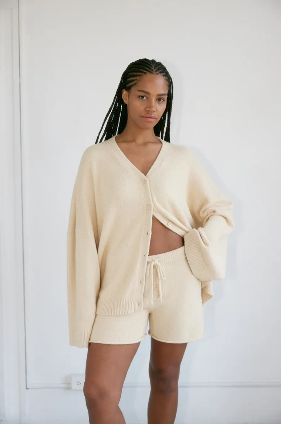 The Knit Cardigan, Cream