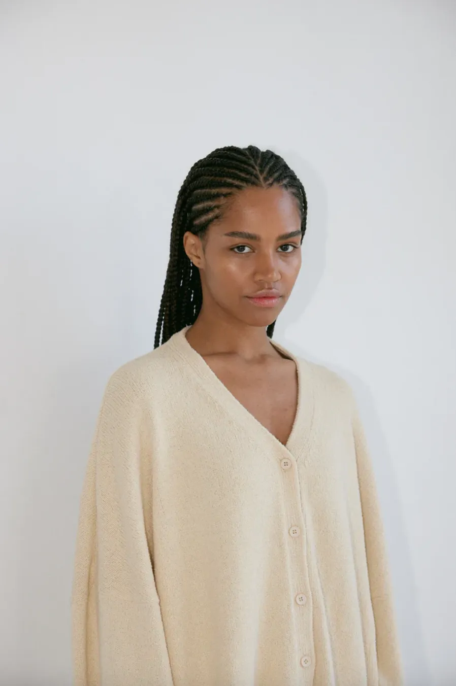 The Knit Cardigan, Cream