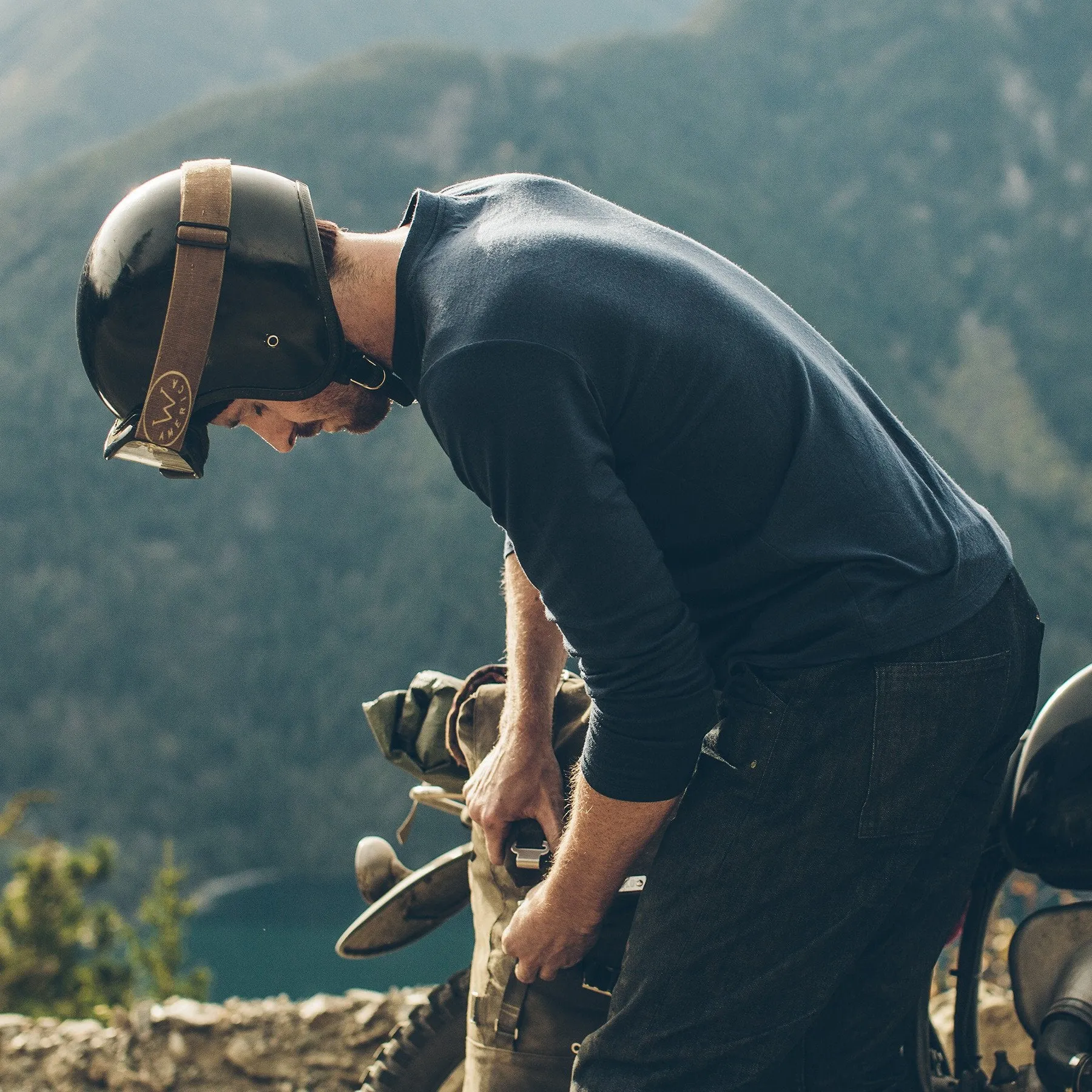 The Merino Henley in Indigo