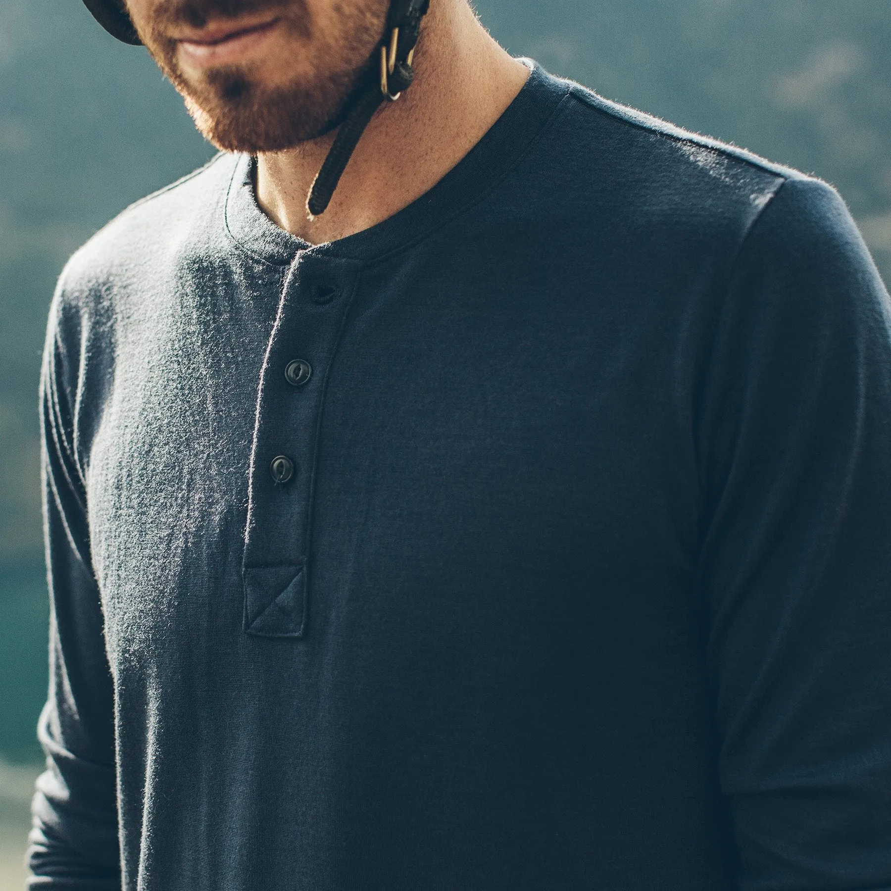 The Merino Henley in Indigo