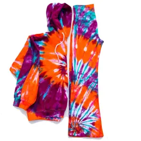 Tie Dye Yoga Pants & Hoodie Set