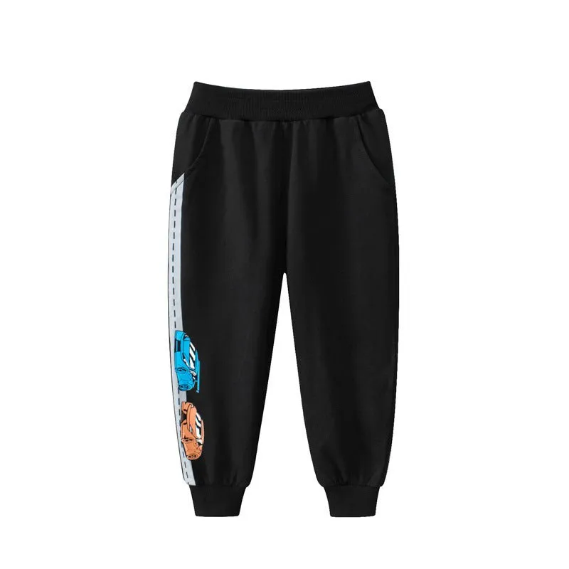 Toddler/Kid Boy's Car Print Design Sweatpants