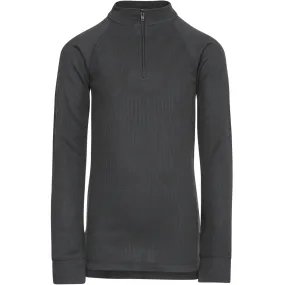 Trespass Kids Wise 360 Half Zip Pullover Thermal Top - Black