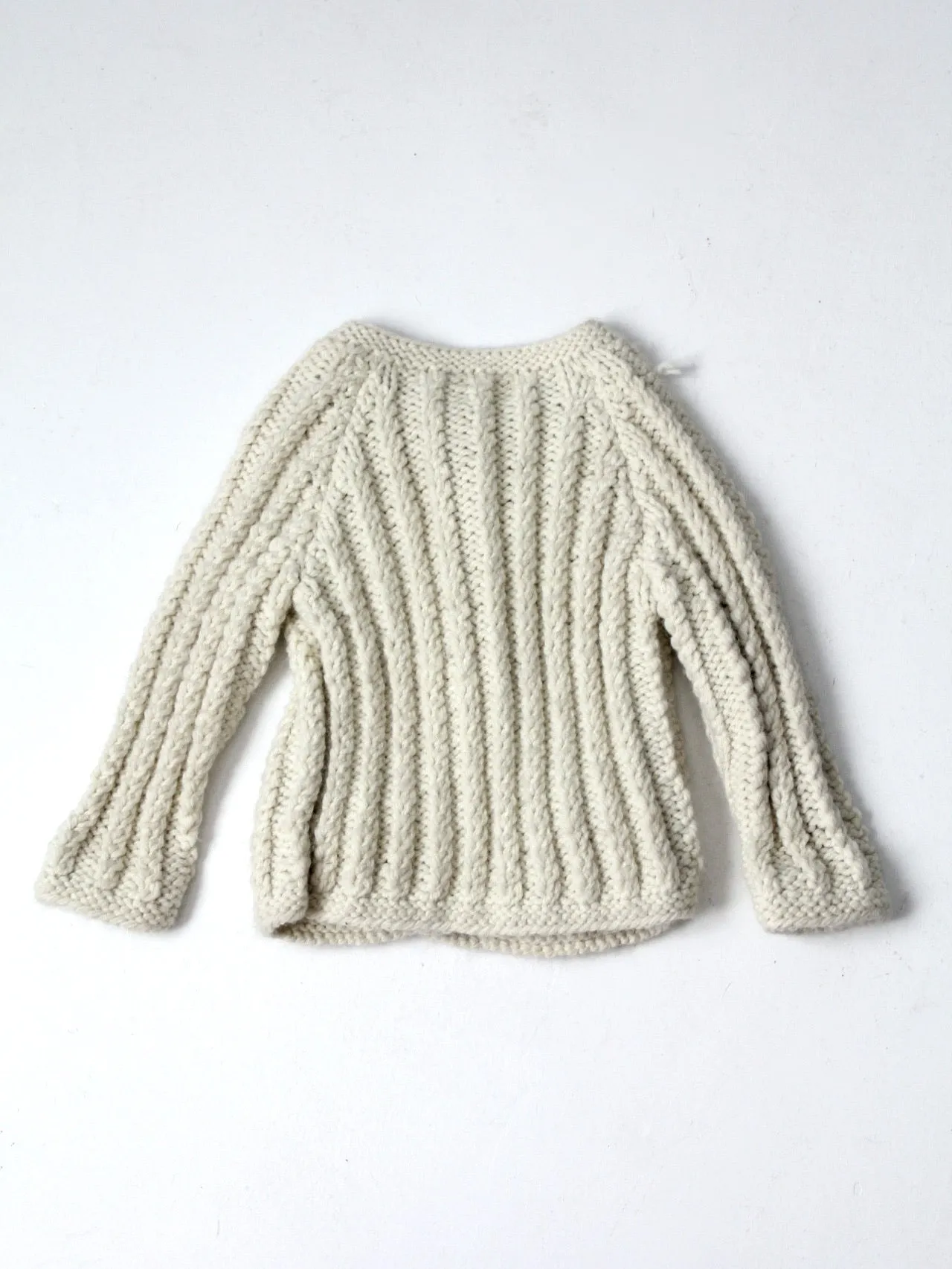 vintage children's hand knit cardigan