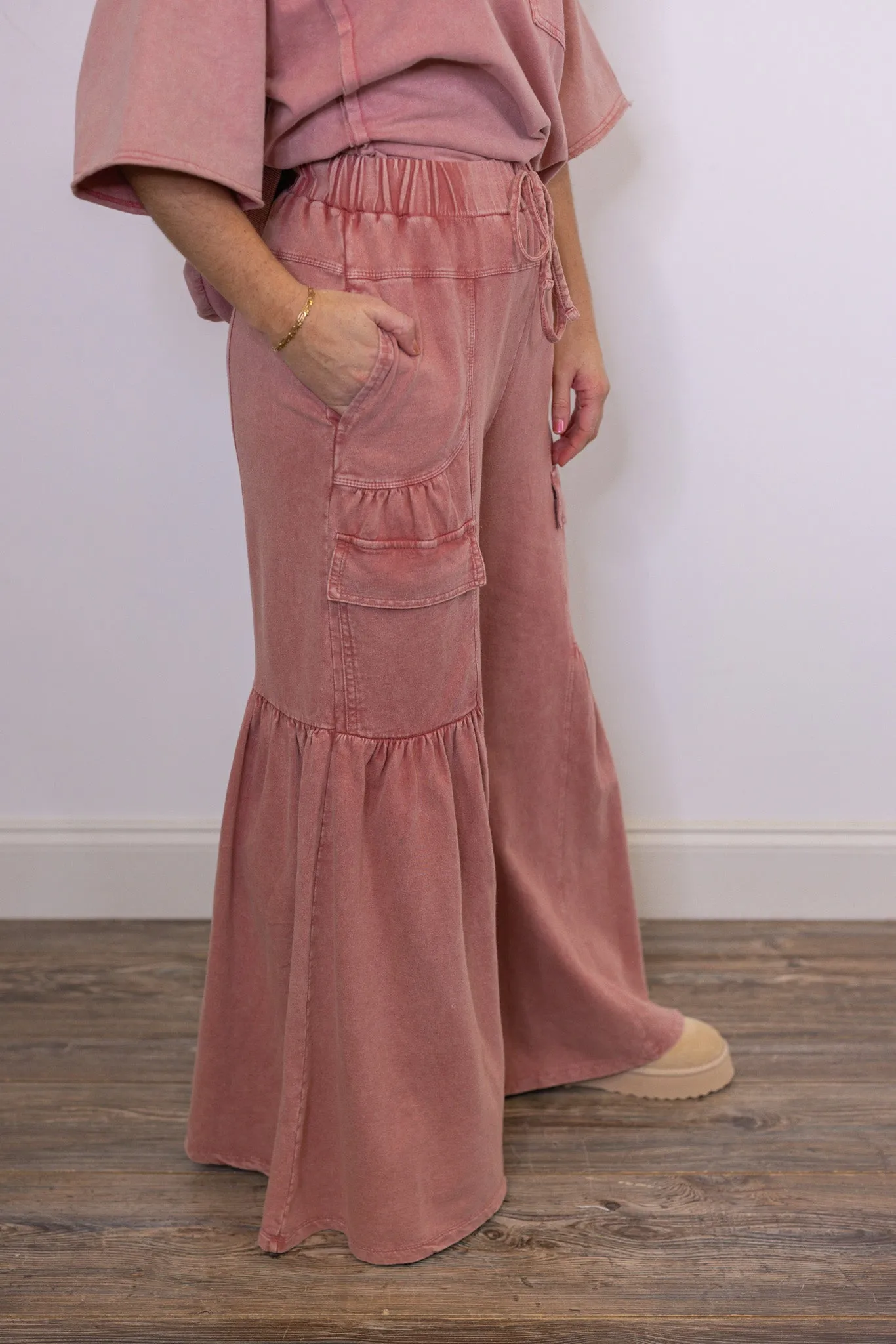 Vintage Trends Washed Rose Pants