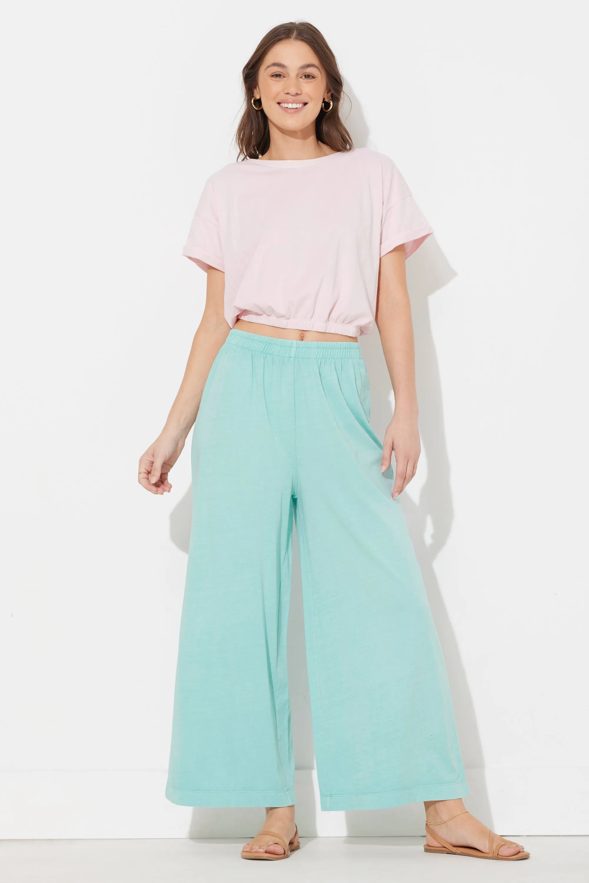 Waterfall Sage Washed Garment Dye Pant