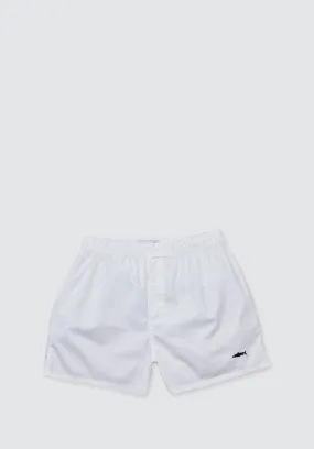 White Cotton Boxer Shorts