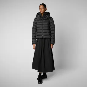 Women's animal free Puffer jacket Liana in black