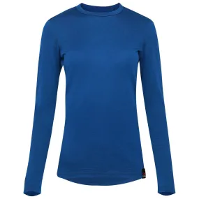 Womens Merino 180 Long Sleeve Crew (Blue)