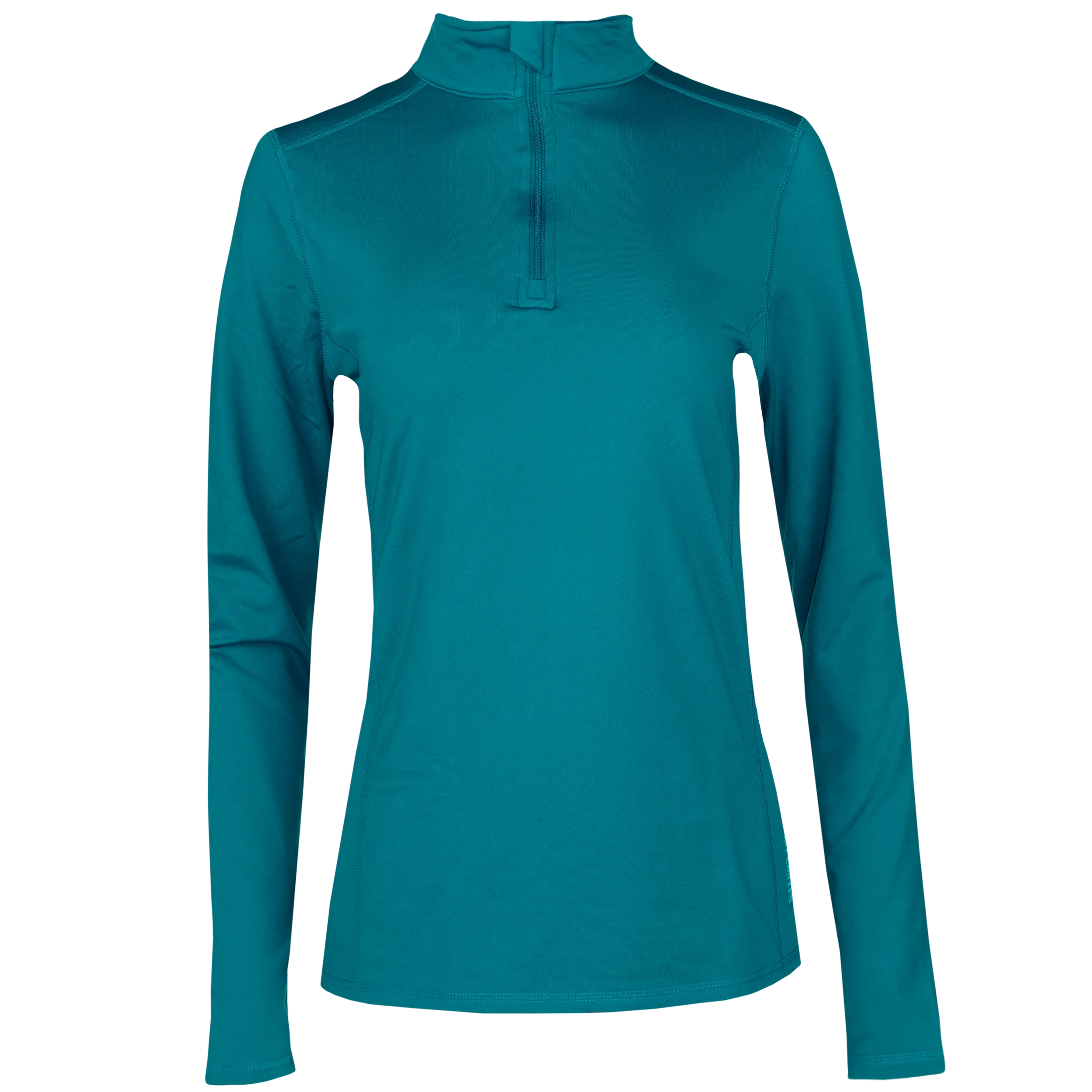 Women's Micro-Elite Chamois Solid Zip-T - Aerial Blue