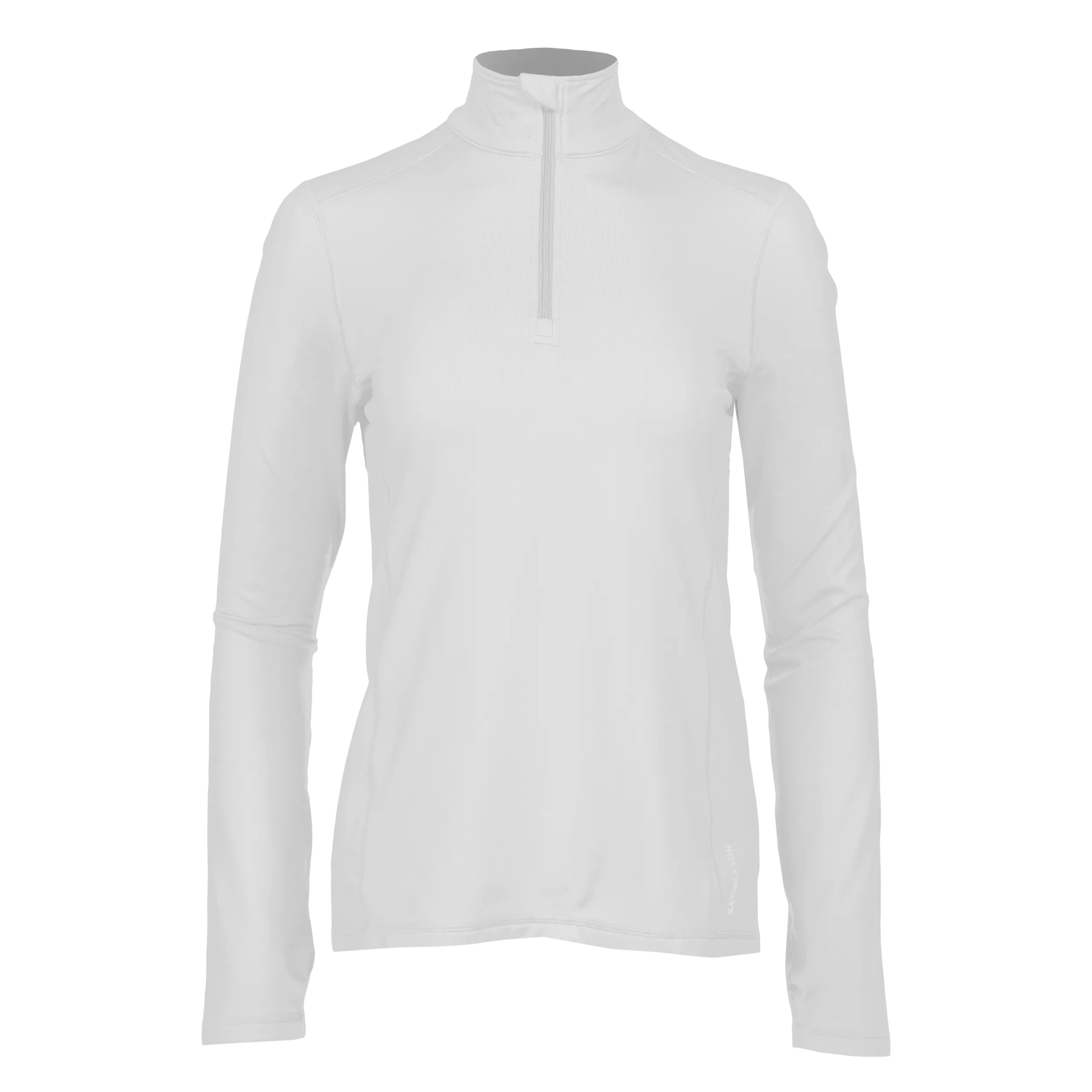 Women's Micro-Elite Chamois Solid Zip-T - White